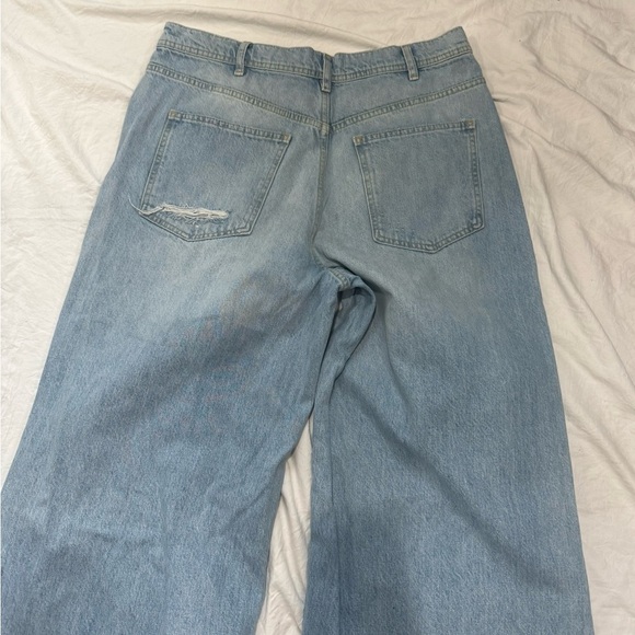 Urban Outfitters Blue Flare Wide Leg Jeans - Picture 3 of 14